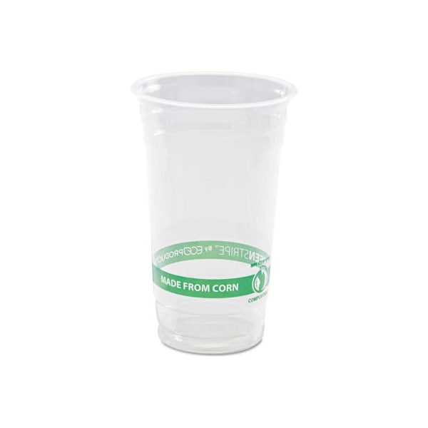 Eco-Products Eco-Products GreenStripe PLA Cold Cups, 24 Oz., Translucent ECP EP-CC24-GS - main